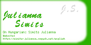 julianna simits business card